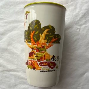 NWT Disney Parks Animal Kingdom Starbucks Ceramic Tumbler 12oz